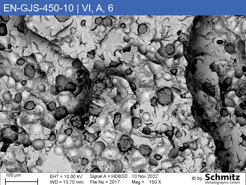 EN-GJS-450-10 | 5.3107 | Graphite classification and fracture appearance in tensile test - 13