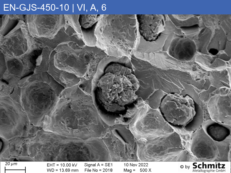 EN-GJS-450-10 | 5.3107 | Graphite classification and fracture appearance in tensile test - 14