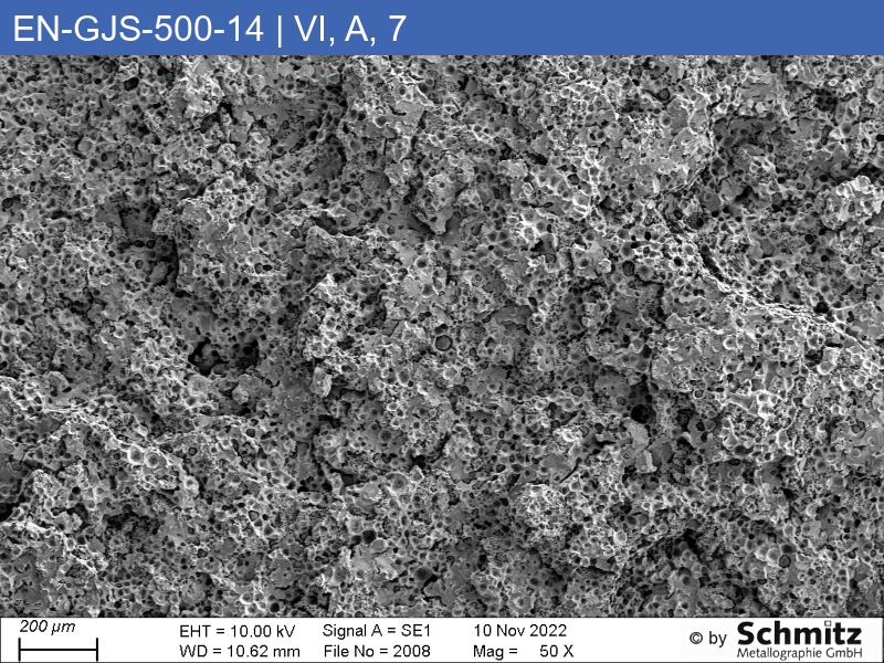 EN-GJS-500-14 | 5.3109 | Graphite classification and fracture appearance in tensile test - 11