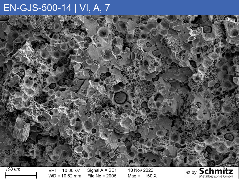 EN-GJS-500-14 | 5.3109 | Graphite classification and fracture appearance in tensile test - 12