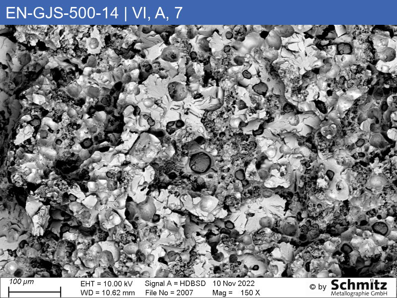 EN-GJS-500-14 | 5.3109 | Graphite classification and fracture appearance in tensile test - 13