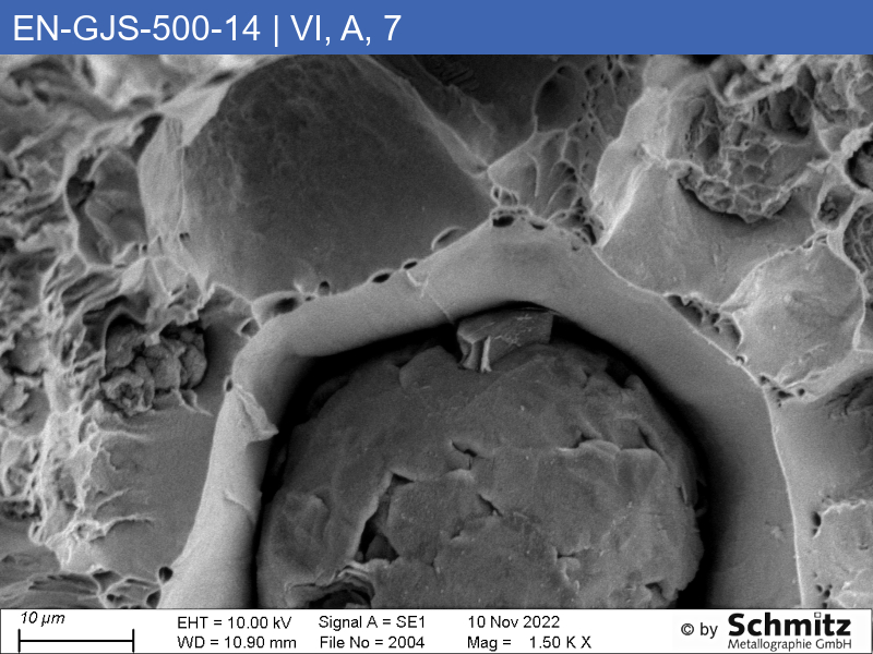 EN-GJS-500-14 | 5.3109 | Graphite classification and fracture appearance in tensile test - 15