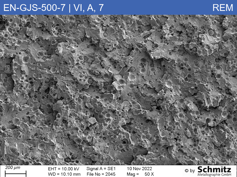 EN-GJS-500-7 | 5.3200 | Graphitklassifizierung und Bruchaussehen im Zugversuch - 10