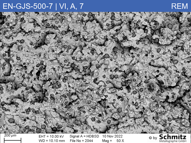 EN-GJS-500-7 | 5.3200 | Graphite classification and fracture appearance in tensile test - 11