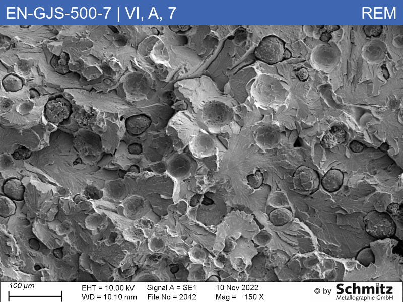 EN-GJS-500-7 | 5.3200 | Graphite classification and fracture appearance in tensile test - 12
