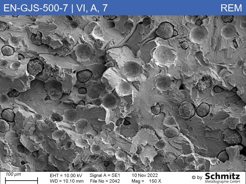 EN-GJS-500-7 | 5.3200 | Graphitklassifizierung und Bruchaussehen im Zugversuch - 12