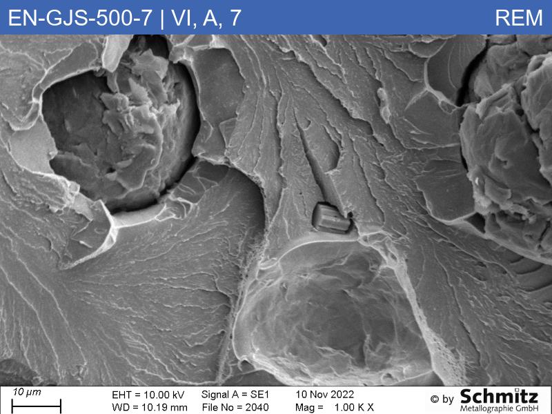 EN-GJS-500-7 | 5.3200 | Graphite classification and fracture appearance in tensile test - 15