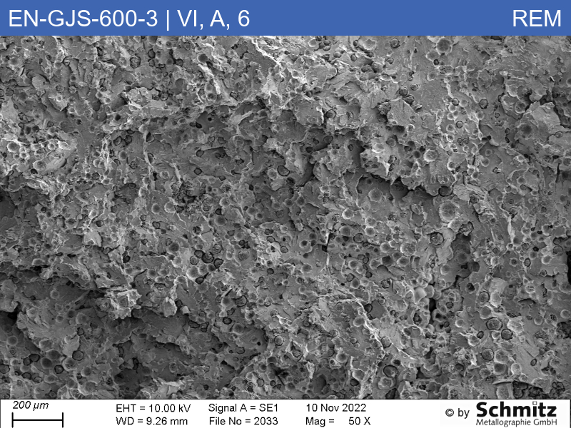 EN-GJS-600-3 | 5.3201 | Graphite classification and fracture appearance in tensile test - 10