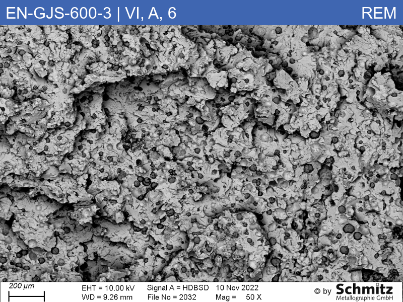 EN-GJS-600-3 | 5.3201 | Graphite classification and fracture appearance in tensile test - 11