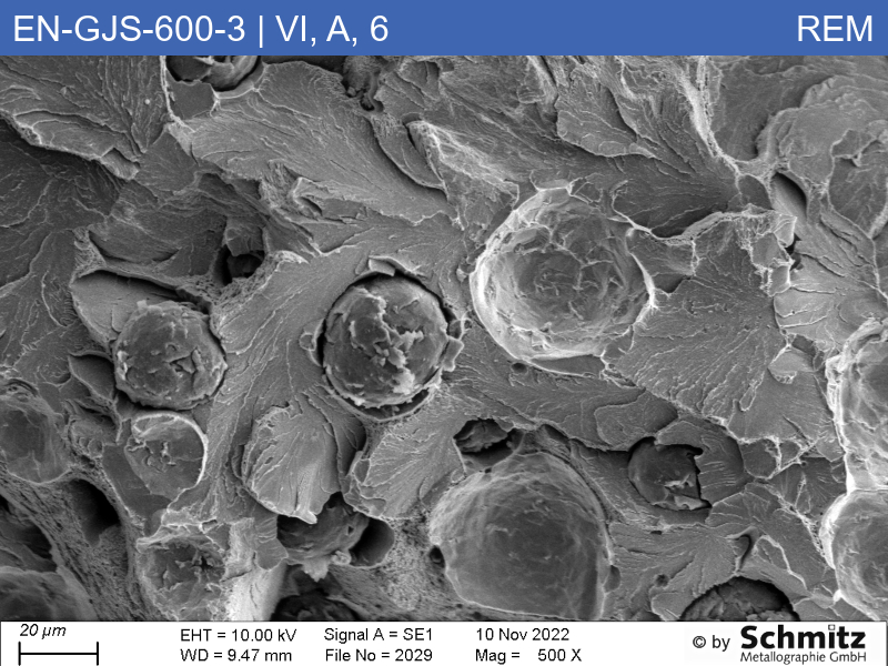 EN-GJS-600-3 | 5.3201 | Graphite classification and fracture appearance in tensile test - 14