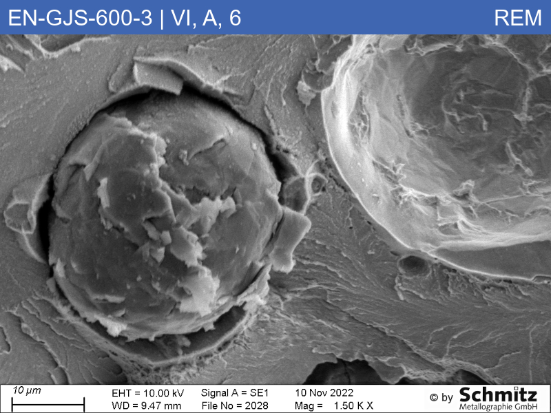 EN-GJS-600-3 | 5.3201 | Graphite classification and fracture appearance in tensile test - 15