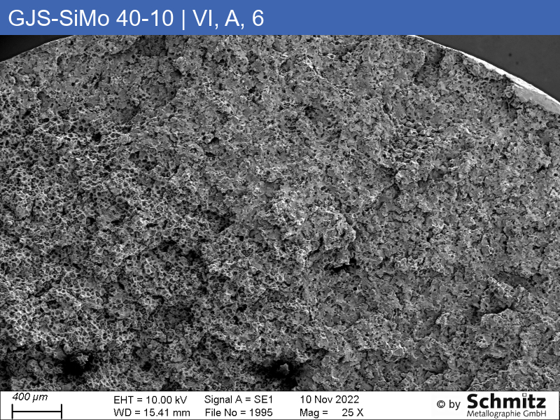 GJS-SiMo 40-10 | 5.3115 | Graphitklassifizierung und Bruchbild im Zugversuch - 15