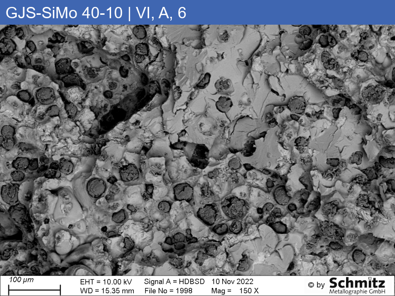 GJS-SiMo 40-10 | 5.3115 | Graphitklassifizierung und Bruchbild im Zugversuch - 18