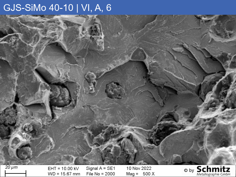GJS-SiMo 40-10 | 5.3115 | Graphitklassifizierung und Bruchbild im Zugversuch - 20