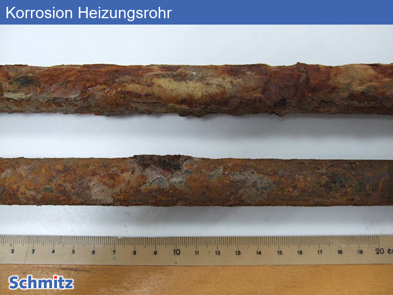 Corroded Heating Pipes Made from Construction Steel - 01
