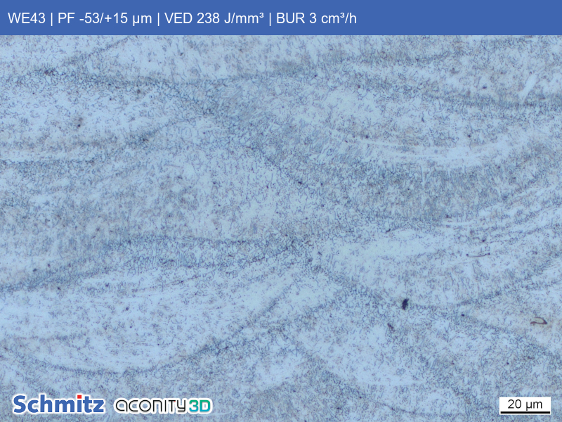 WE43 | PF -53/+15 µm | VED 238 J/mm³ | BUR 3 cm³/h - 04