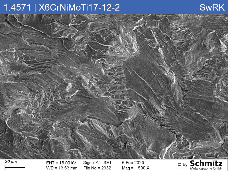 1.4571 | X6CrNiMoTi17-12-2 Fatigue Corrosion Cracking - 02