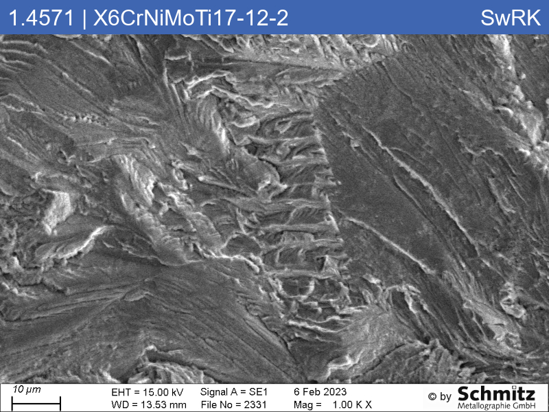 1.4571 | X6CrNiMoTi17-12-2 Fatigue Corrosion Cracking - 03