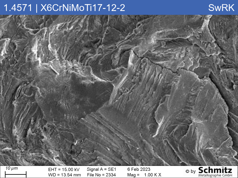 1.4571 | X6CrNiMoTi17-12-2 Fatigue Corrosion Cracking - 04