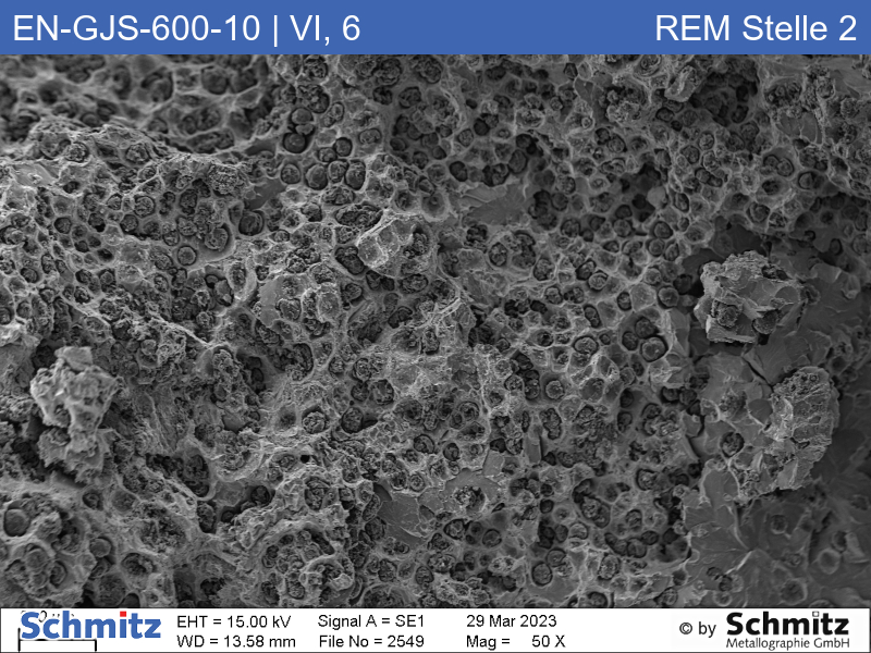 EN-GJS-600-10 | 5.3110 Graphite classification and fracture appearance in tensile tests - 12