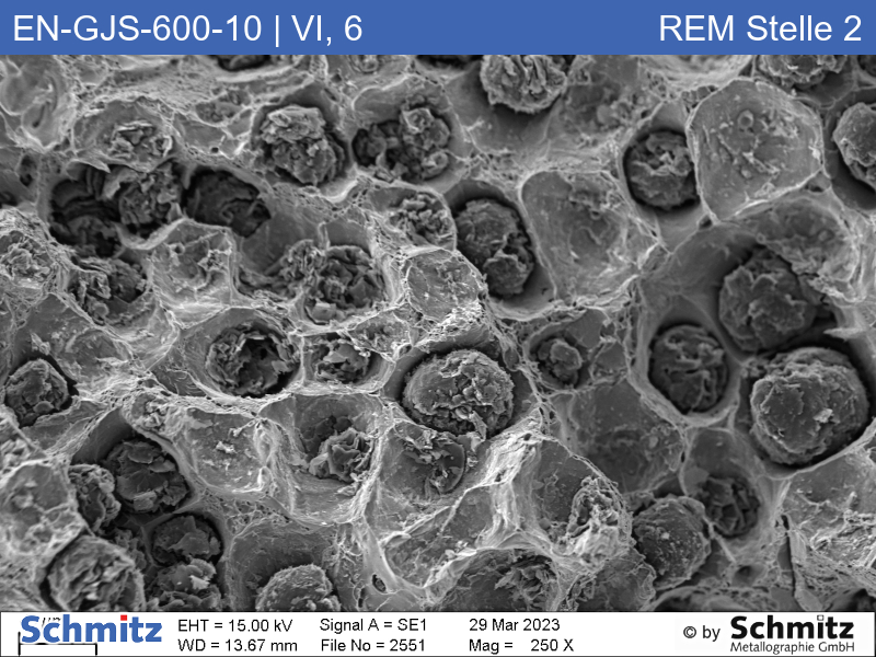 EN-GJS-600-10 | 5.3110 Graphite classification and fracture appearance in tensile tests - 13