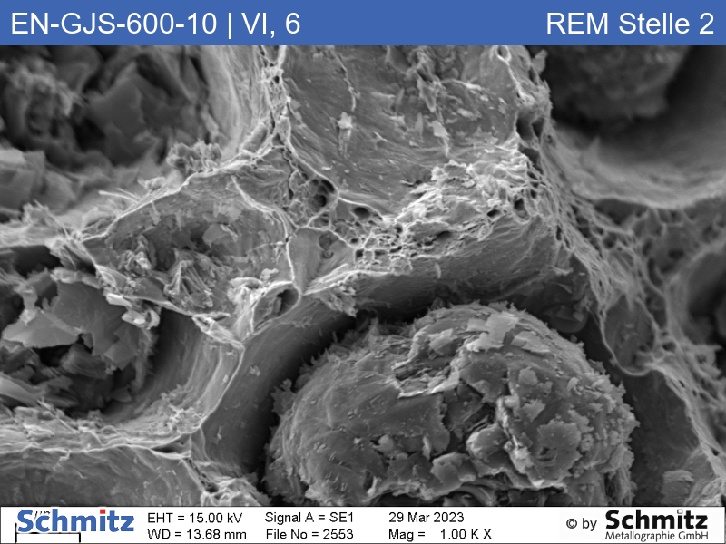 EN-GJS-600-10 | 5.3110 Graphite classification and fracture appearance in tensile tests - 15