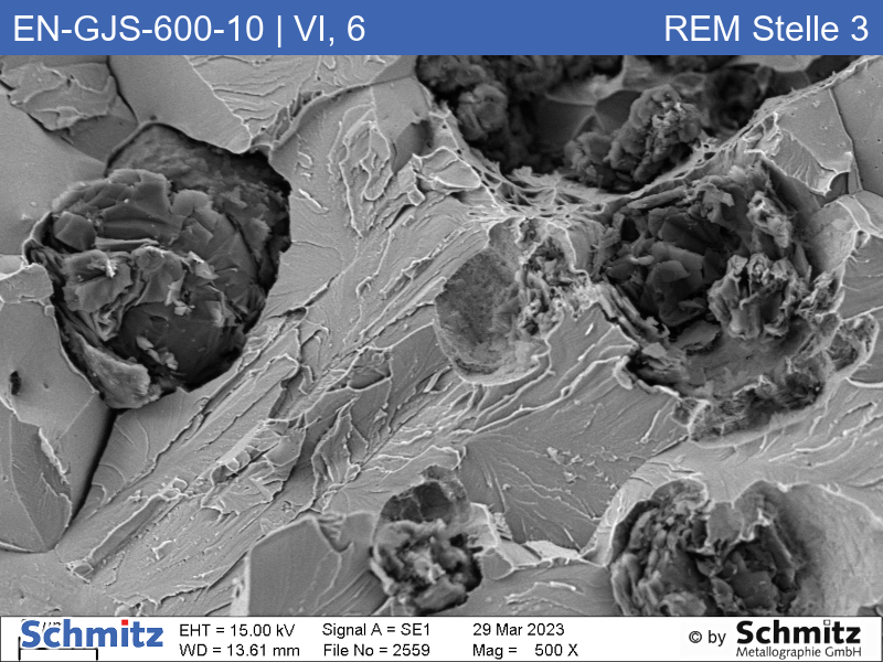 EN-GJS-600-10 | 5.3110 Graphite classification and fracture appearance in tensile tests - 19