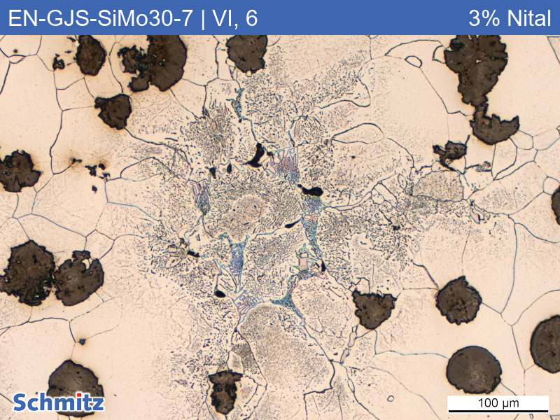 EN-GJS-SiMo30-7 | 5.3112 Graphite classification and fracture appearance in tensile test - 06