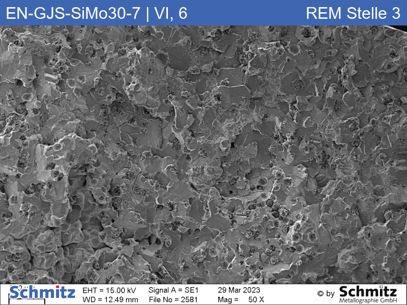 EN-GJS-SiMo30-7 | 5.3112 Graphite classification and fracture appearance in tensile test - 14