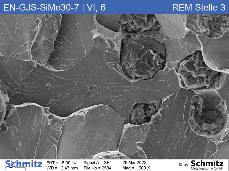 EN-GJS-SiMo30-7 | 5.3112 Graphitklassifizierung und Bruchaussehen im Zugversuch - 15