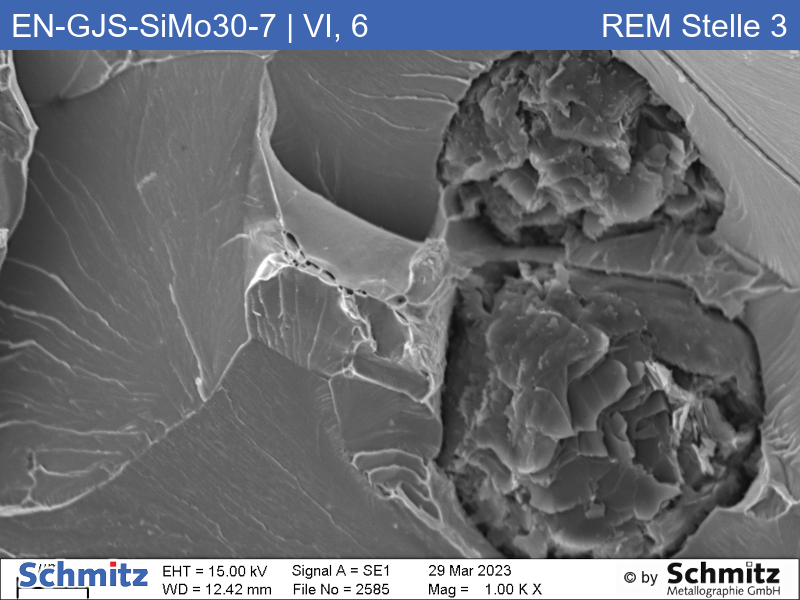EN-GJS-SiMo30-7 | 5.3112 Graphitklassifizierung und Bruchaussehen im Zugversuch - 16
