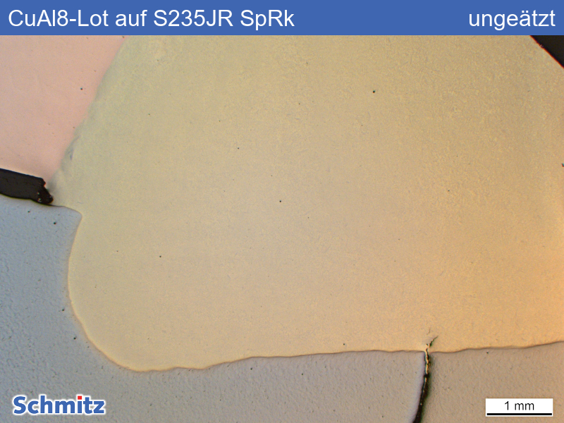 CuAl8-Lot auf S235JR, flüssigmetallinduzierte Spannungsrisskorrosion - 02