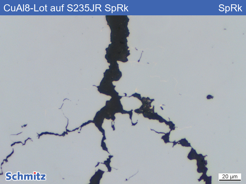 CuAl8-Lot auf S235JR, flüssigmetallinduzierte Spannungsrisskorrosion - 16