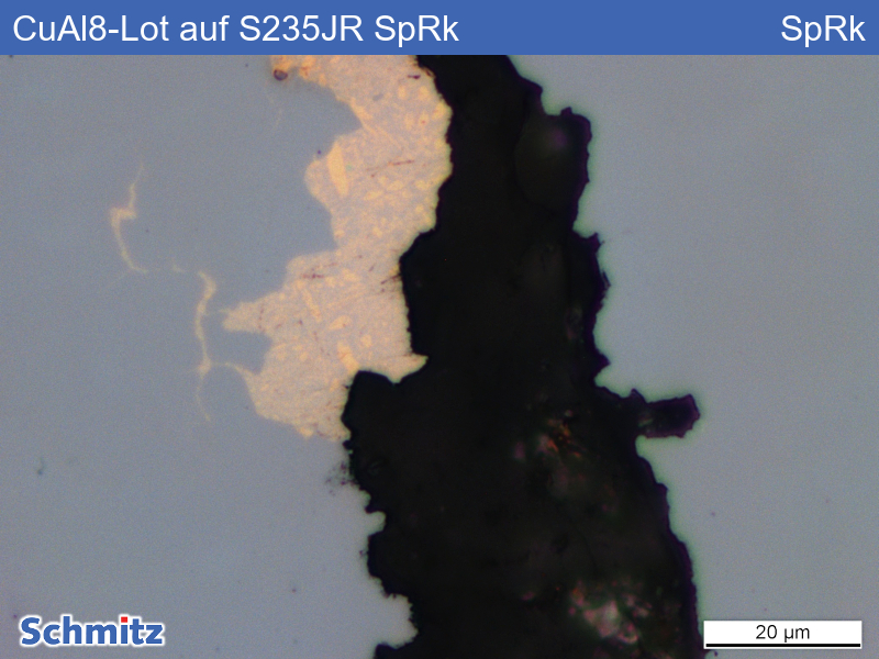 CuAl8-Lot auf S235JR, flüssigmetallinduzierte Spannungsrisskorrosion - 19