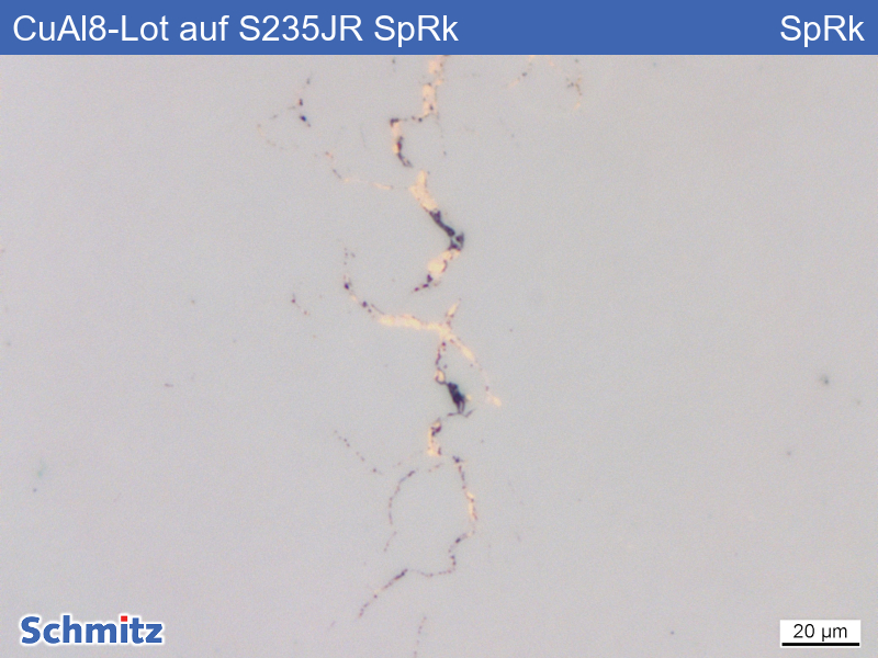 CuAl8-Lot auf S235JR, flüssigmetallinduzierte Spannungsrisskorrosion - 24